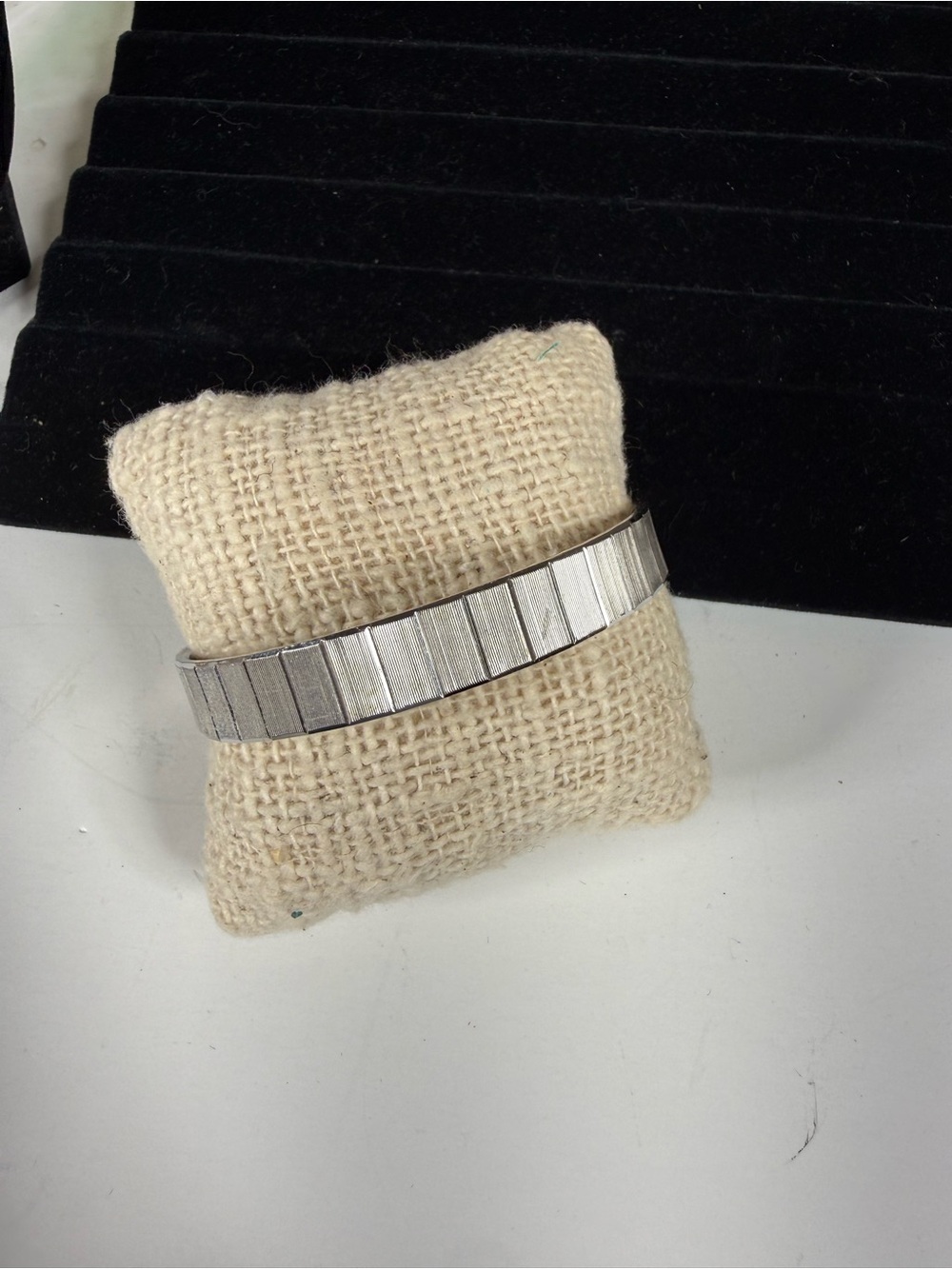 Monet Silver Bangle Bracelet